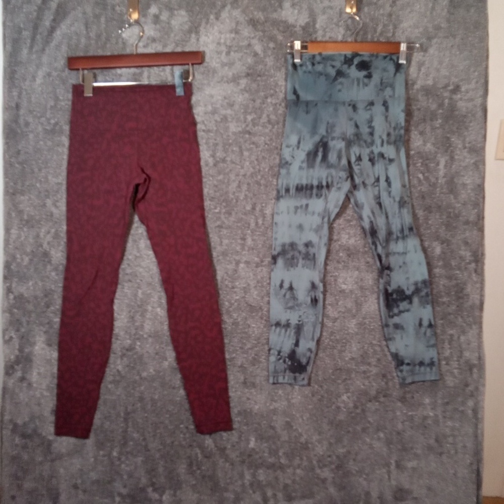 Lululemon Bundle Of Two Leggings Outdoor Gym Running Womens 4(fair)